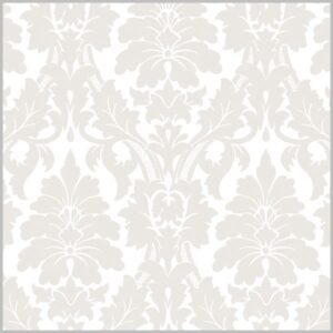 Gothic Flourish, Pearl/White