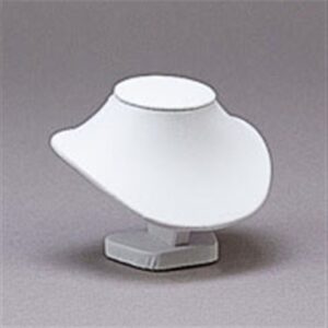 4" White Leather Display