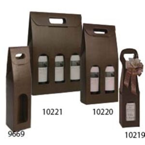 1 Bottle Carrier Sculpted Chocolate Pebble