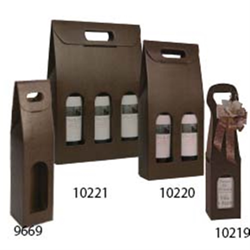 1 Bottle Carrier Sculpted Chocolate Pebble