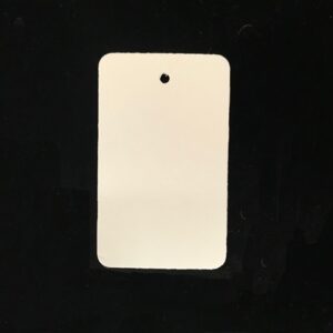 Blank Tag White Unstrung