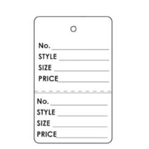 Large Coupon Tag - White