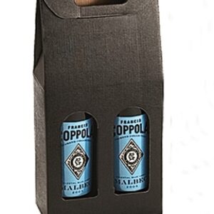 2 Bottle Carrier Matte Black