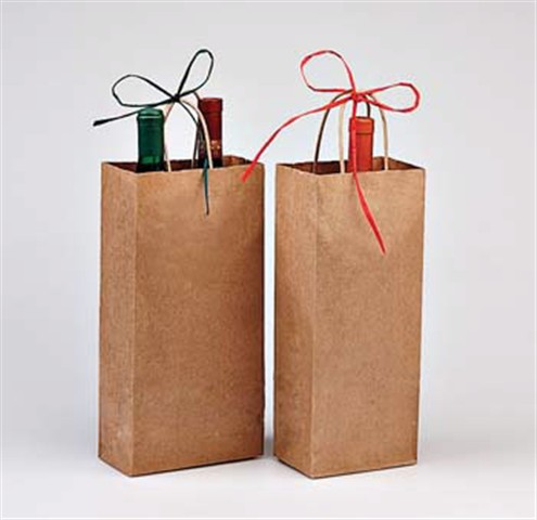One Bottle Kraft Shopper