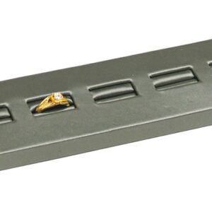 5 Slot Ring Angled Silver Stand