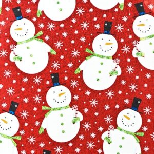 18" Snowman Holographic Gift Paper