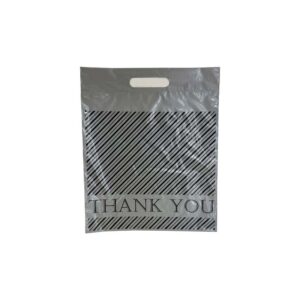 12 X 15 Silver Thank You Bag