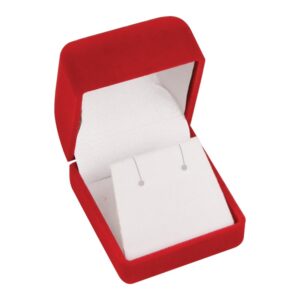Pendant /Earring Red Velour Box