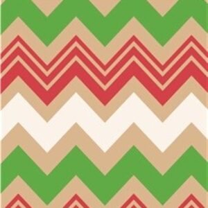 18" Zig Zag Christmas / kraft