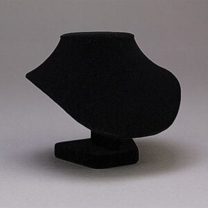 6 1/2" Black Velvet Necklace Display