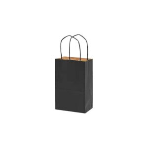 Rose Black Paper Shopper
