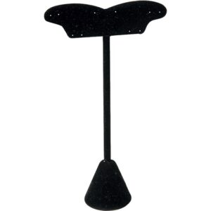 5 Pair Black Velvet Earring Stand