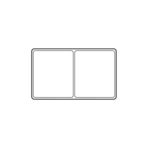 Plastic Stackable Trays -2 Compartment