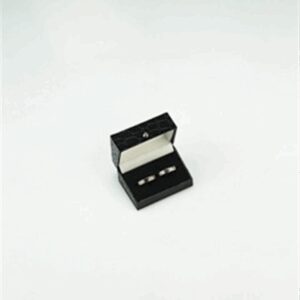 RC-04 Double Ring Black Crocodile Box