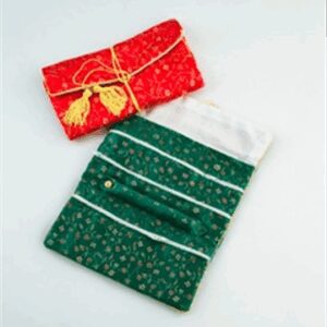 11" x 8 1/8" Chinese Zipper Pouches (3 Zipper Travel Roll)