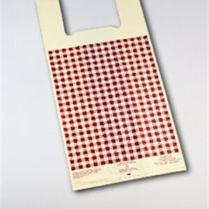 #4 Ivory Film w. Burgundy Gingham Design