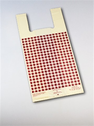 #4 Ivory Film w. Burgundy Gingham Design