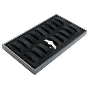 Plastic Stackable Tray w/ 18 Watch Collars