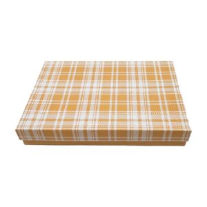 #75 Pin/Earring/Necklace Plaid Assorted Cotton Filled Box