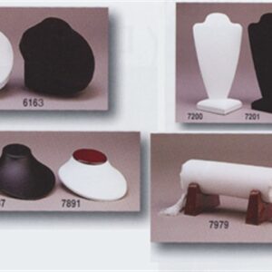 Black Flocked Vacuformed Bust