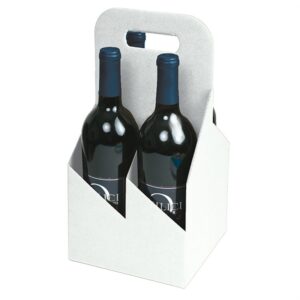 4 Bottle Open Style White Carriers