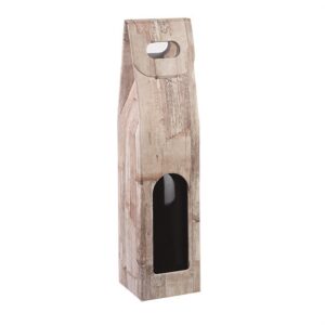 1 Bottle Carrier Barn Wood