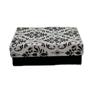 #32 White Demask Large Earring Boxes
