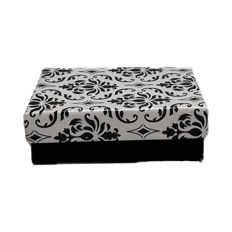 #32 White Demask Large Earring Boxes