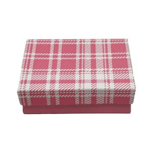 #32 Large Earring Plaid Assorted Box