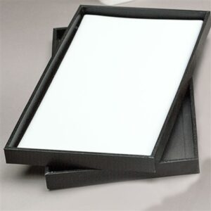 Black Stackable PLASTIC Tray