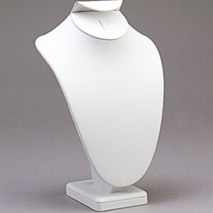 11" White Leather Necklace, Earring, & Ring Combo