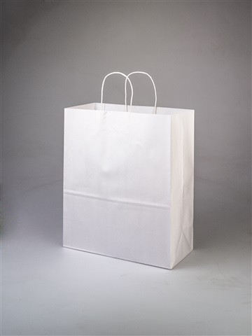 Escort White Shopping Bag