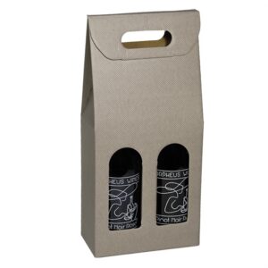 2 Bottle Carrier Grey Groove