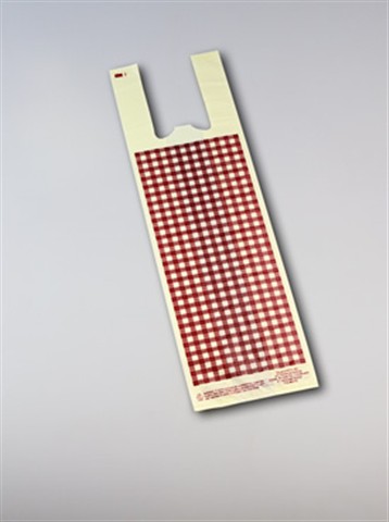 #1 Ivory Film w. Burgundy Gingham Design
