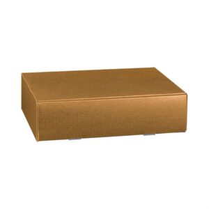 3 Bottle Box Matte Gold Embossed