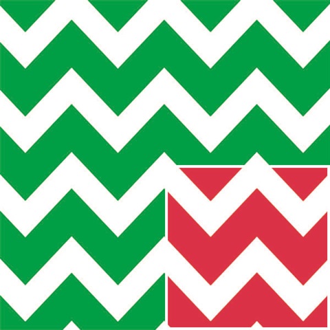 Christmas Chevron (Reversible)