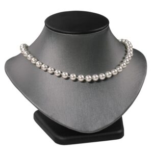 5 1/8" Steel Grey Leatherette Necklace Display