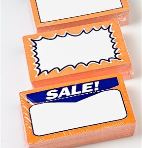 3 1/2 x 5 1/2 Cardboard Signs