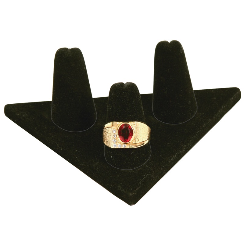 3 Finger Black Velvet Display