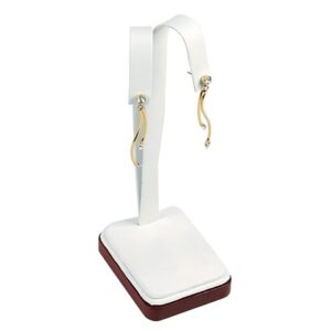 6 5/8" H - 1 Pair Earring Stand w/ Rosewood Trim