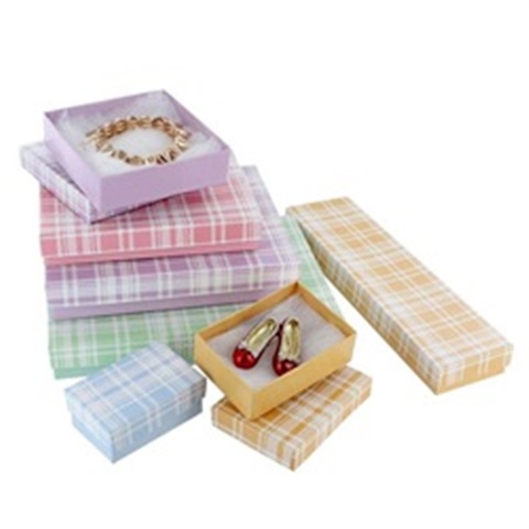 #21 Small Earring Plaid Assorted Box - Image 2