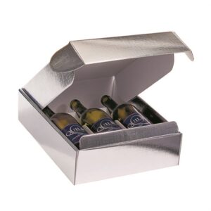 3 Bottle Silver Box