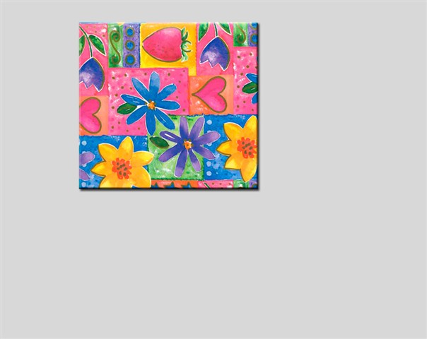 Watercolor Floral Gift Wrap Roll