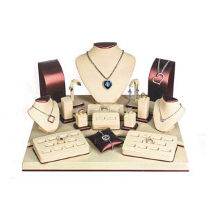 Set- 79 Beige w/ Copper Leatherette Trim