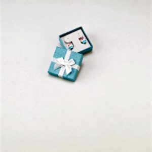 NRY-4 Metallic Teal Blue Earring Tree