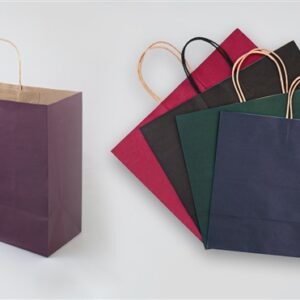 Vogue Shopping Bags in Colors on Kraft