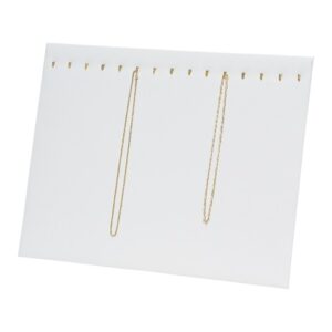 15 Hook Chain White Leatherette Pad