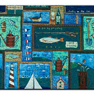 24" Masculine Patchwork Gift Wrap Roll