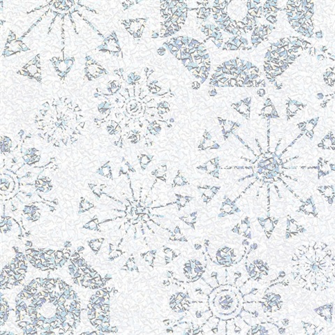 Glittering Snowflakes (Holographic)