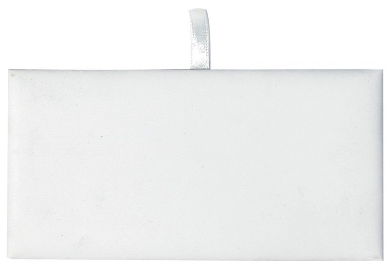 White Leather Pads for Trays (Full Size)